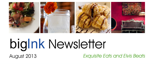 Big Ink PR - August 2013 - Exquisite Eats and Elvis Beats