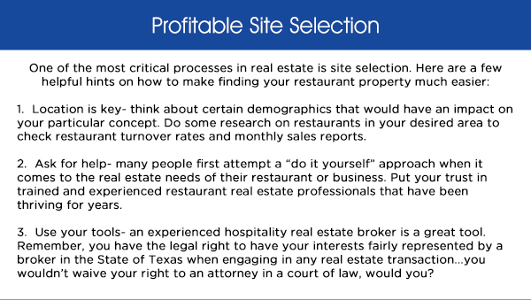 Profitable Site Selection
							See image for full article