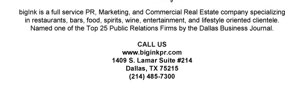 1409 S. Lamar Suite #14
							Dallas, TX 75215
							www.biginkpr.com