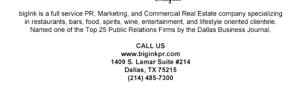 1409 S. Lamar Suite #14
							Dallas, TX 75215
							www.biginkpr.com