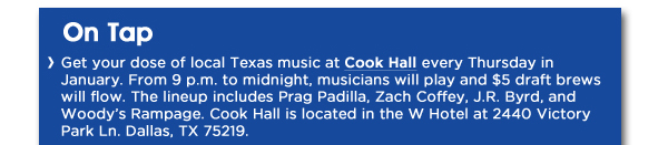Cook Hall Dallas
							See image for article
							http://www.cookhalldallas.com/