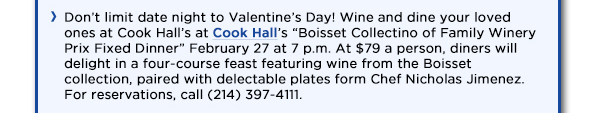Cook Hall Dallas
							See image for article
							http://www.cookhalldallas.com/
