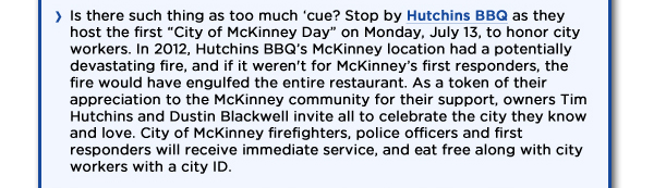 Hutchins BBQ
							See image for article