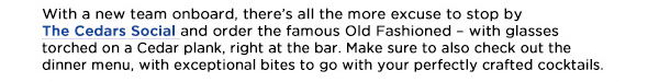 The Cedars Social
							 See image for article