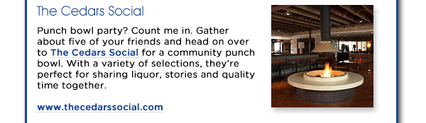 The Cedars Social
							See image for article