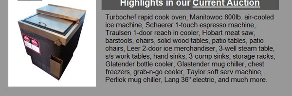 Highlights in our current auction
							 See image for full details