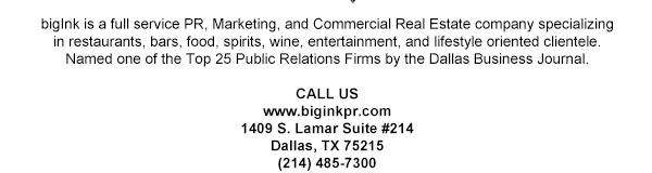 1409 S. Lamar Suite #14
							Dallas, TX 75215
							www.biginkpr.com