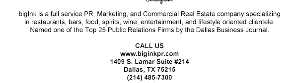 1409 S. Lamar Suite #14
							Dallas, TX 75215
							www.biginkpr.com