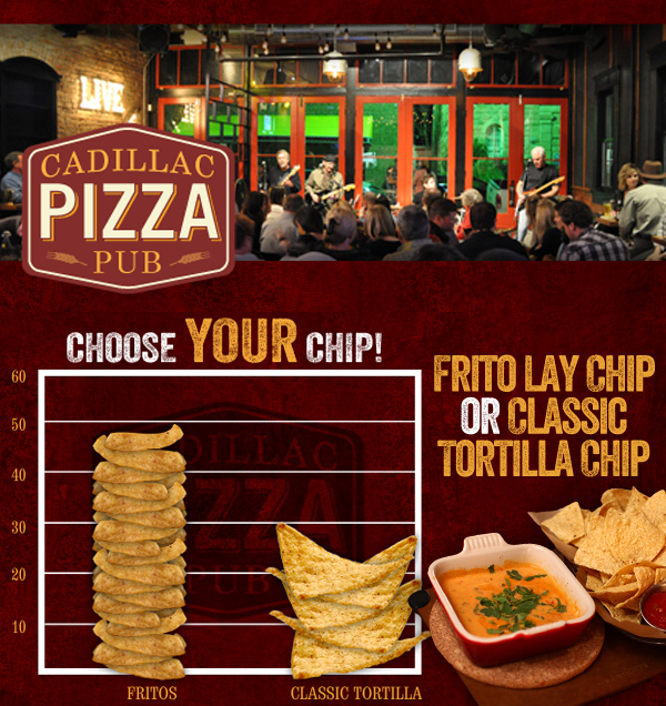 Cadillac Pizza Pub - Choose Your Chip