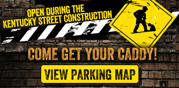 Cadillac Pizza Pub - Open During the Kentucky Street Construction

Come get your Caddy!