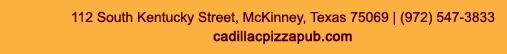 Cadillac Pizza Pub