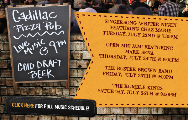 Live Music @ 9pm
							See image or click here for full music schedule