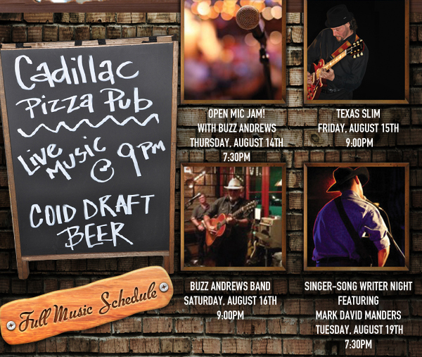 Live Music @ 9pm
							See image or click here for full music schedule