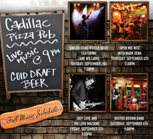 Live Music @ 9pm
							See image or click here for full music schedule
