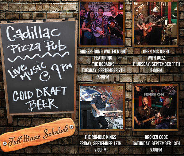 Live Music @ 9pm
							See image or click here for full music schedule