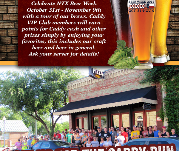 Celebrate NTX Beer Week Oct 31 - Nov 9
							with a tour of our brews.