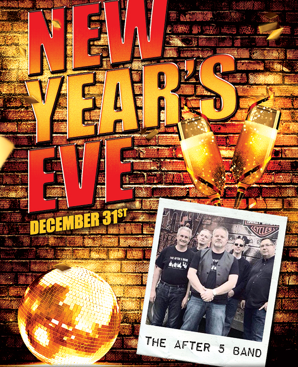 
							New Year's Eve Dec 31
							The After 8 Band
							See image for full details