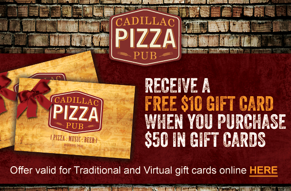 Receive a free $10 gift card
							 when you purchase $50 in gift cards
							See image for full details