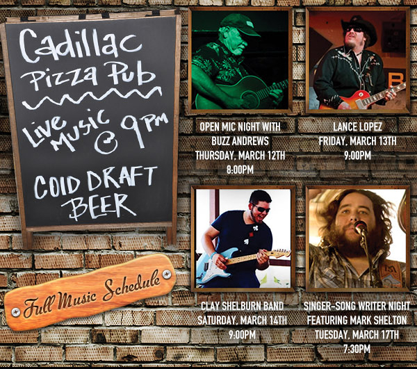 Live Music @ 9pm
							See image or click here for full music schedule