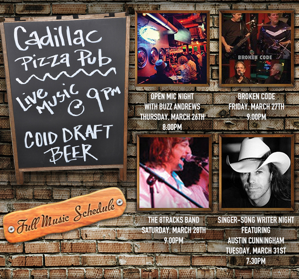 Live Music @ 9pm
							See image or click here for full music schedule