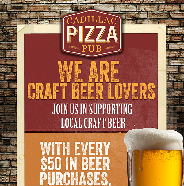We are Craft Beer Lovers
							 Join us in supporting local craft beer