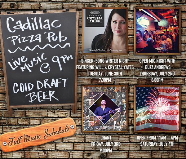 Live Music @ 9pm
							See image or click here for full music schedule