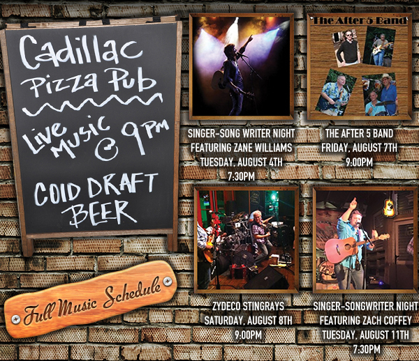 Live Music Schedule
							 See image for full details