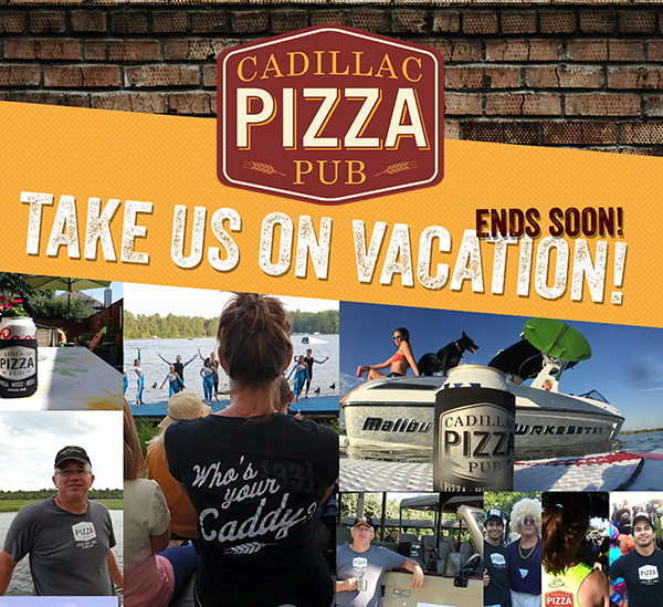 Take us on vacation!
							 See image for full details