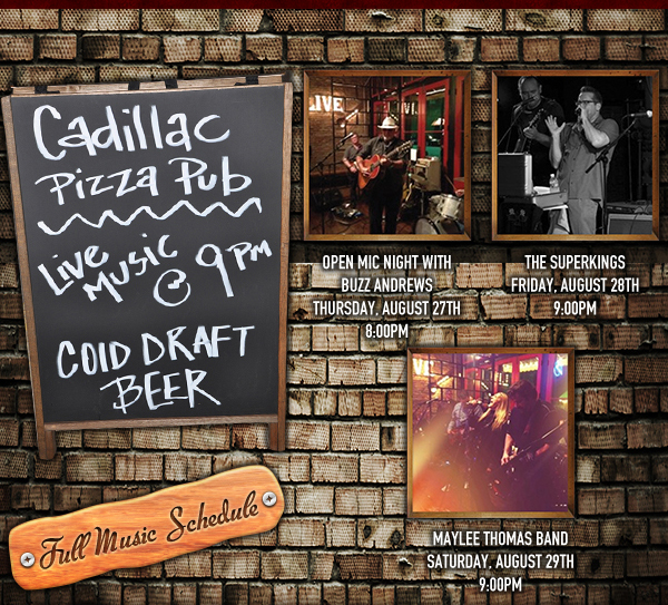 Live Music Schedule
							 See image for full details