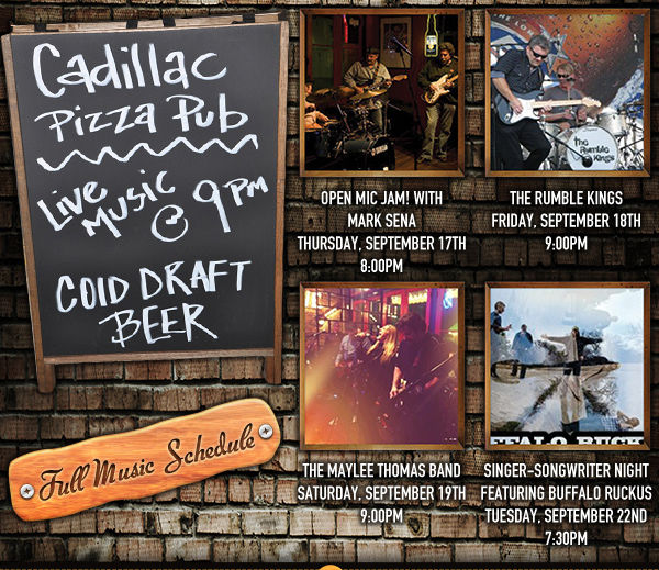 Live Music @ 9pm
							See image or click here for full music schedule