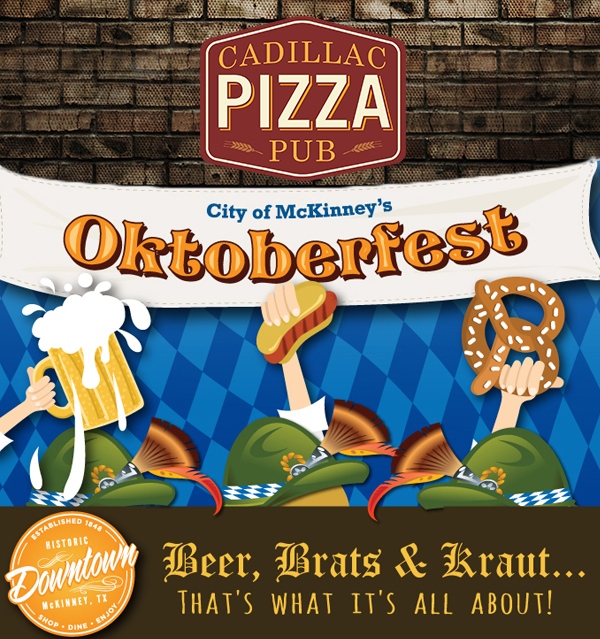 City of McKinney's Oktoberfest
							 Beer, Brats & Kraut... that's what it's all about!
							 See image for full details