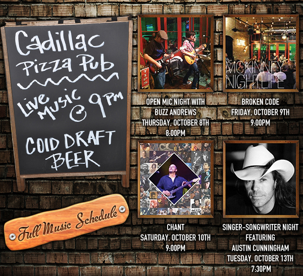 Live Music @ 9pm
							See image or click here for full music schedule