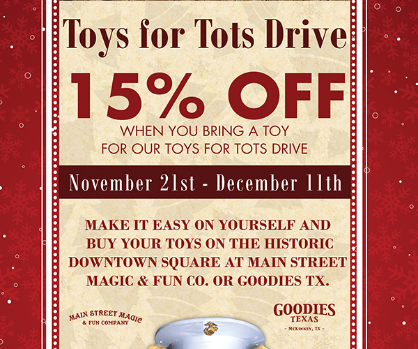 Toys for Tots Drive
							 See image for details