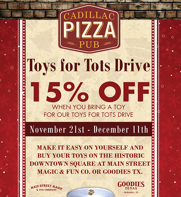Toys for Tots Drive
							 See image for full details