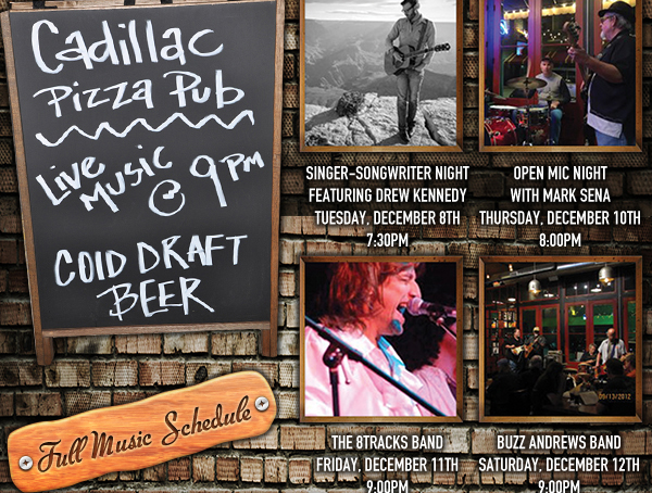 Live Music @ 9pm
							See image or click here for full music schedule