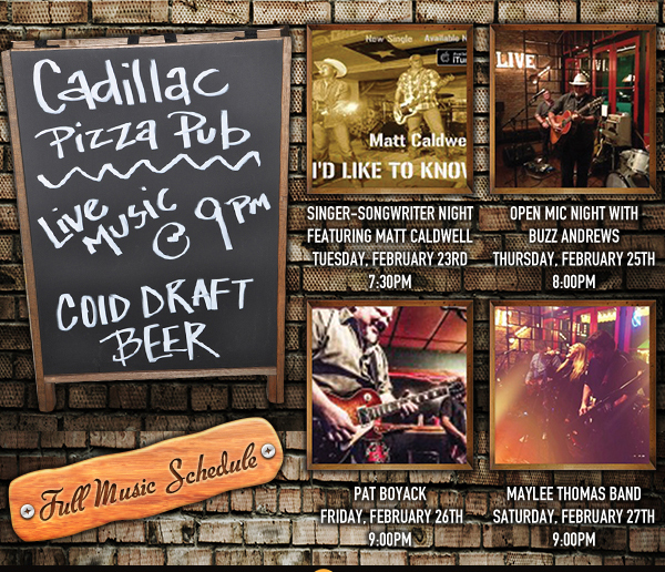 Live Music @ 9pm
							See image or click here for full music schedule
