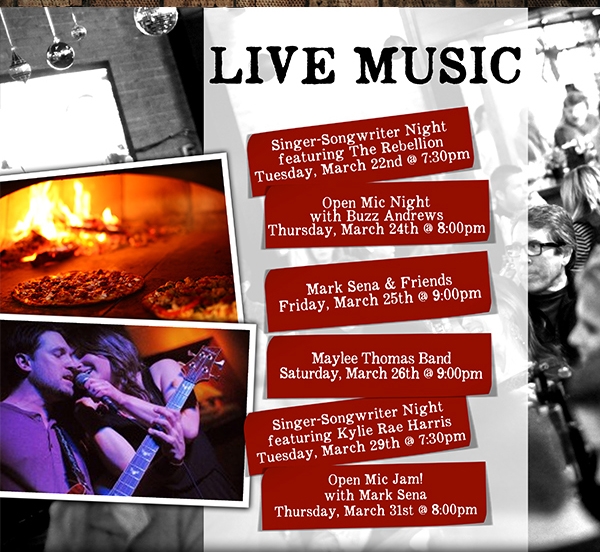 Live Music @ 9pm
							See image or click here for full music schedule