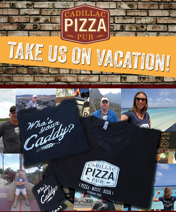 Take us on vacation
							 See image for full details