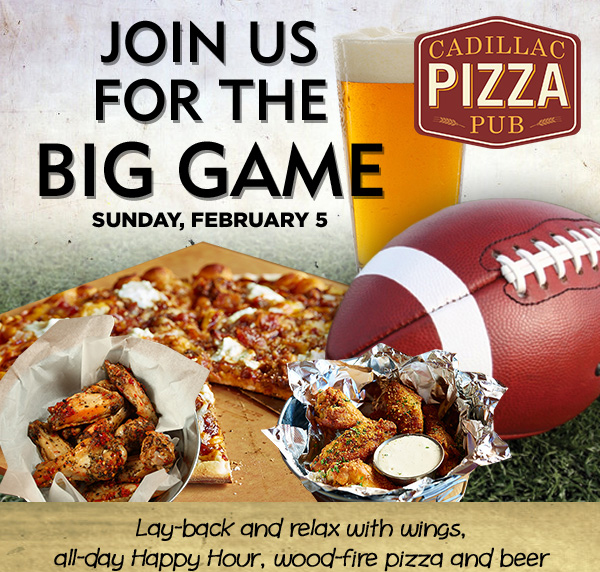 Join us for the Big Game
							 See image for full details