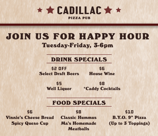 Cadillac Pizza Pub
											 See image for full details