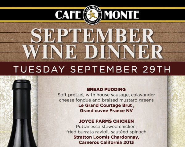 Wine Dinner
							 See image for full details
