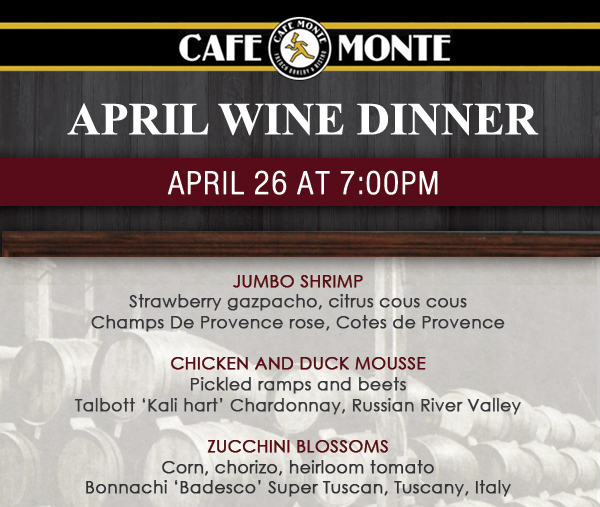 Wine Dinner
							 See image for full details