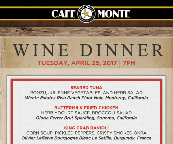 Wine Dinner
							 See image for full details