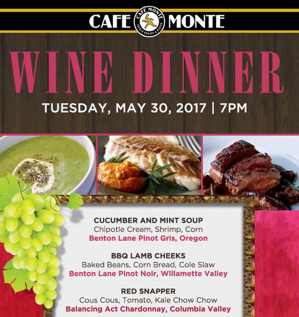 Wine Dinner
							 See image for full details