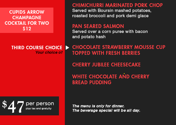 Call for Reservations
							 See image for full details