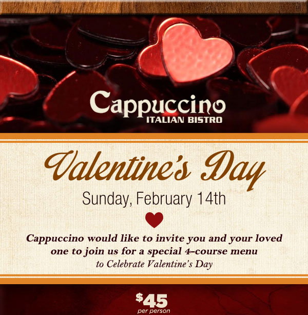 Valentine's Day
							 $45 per person
							 See image for details