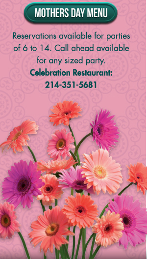 Mother's Day Menu