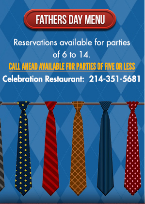 Father's Day Menu