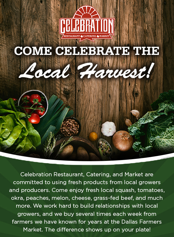 Come Celebrate the Local Harvest!
							 See image for details