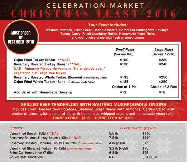 Celebration Market Christmas Feast
							See image for details